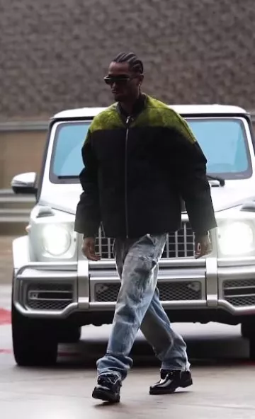 Rick Owens Black & Green Fur Panel Flight Padded Jacket worn by Shai Gilgeous-Alexander on the Instagram account @shai