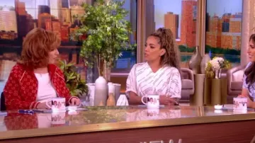 Gucci Logo Inlay Wool and Cashmere worn by Joy Behar as seen in The View on January 25, 2024