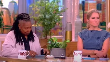 3.1 Phillip Lim Belted Denim Dress worn by Sara Haines as seen in The View on January 25, 2024