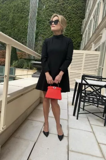 Tabayer Oera Ring worn by Reese Witherspoon at Fendi Haute Couture Show on January 25, 2024