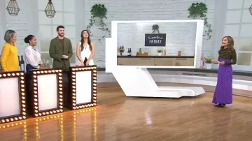 Rachel Comey Converge Robe mi-longue à carreaux portée par Joy Bauer comme on le voit dans Aujourd’hui le 26 janvier 2024