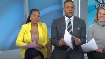 Topshop Milly Double Breasted Suit Jacket worn by Sheinelle Jones as seen in Today on January 29, 2024