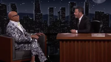 Printed Suit worn by RuPaul as seen in Jimmy Kimmel Live!