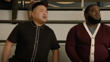 Banana Republic Lux­u­ry-Touch Po­lo worn by Andrew Pham (Andrew Phung) as seen in Run The Burbs (S03E04)