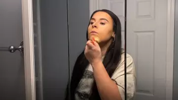 Fashion Nova Malcolm X Graphic T-Shirt worn by Aryanna as seen in 90 Day Diaries (S05E04)