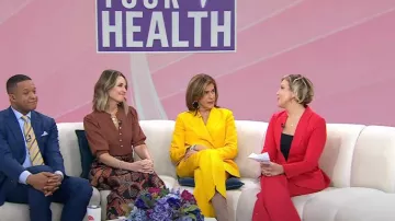 Lafayette 148 NY Faille Double Breasted Blazer worn by Hoda Kotb as seen in Today on  January 30, 2024