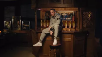 Nike Air Force sneakers worn by ArrDee in 12AM At Home (Official Music Video)