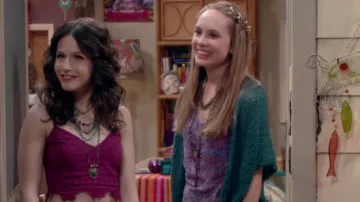 Free People Marron Battenburg Crop Top porté par Chris (Erin Sanders) comme on le voit dans Melissa & Joey (S03E28)
