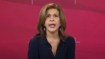 Jennifer miller Daisy Drop Ear­rings worn by Hoda Kotb as seen in Today on February 1, 2024