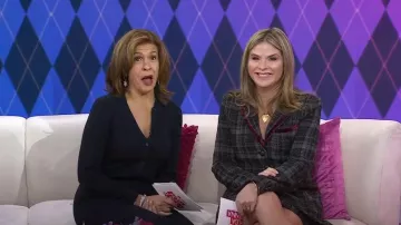 Blazer de Cara Cara Ross usado por Jenna Bush Hager como se ve en Today with Hoda & Jenna el 1 de febrero de 2024
