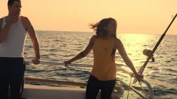 H&M Viscose Top worn by Jackie Quiñones (Monica Raymund) as seen in Hightown (S02E02)