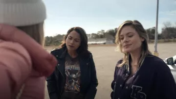Allsaints Lexi Biker worn by Jackie Quiñones (Monica Raymund) as seen in Hightown (S02E04)