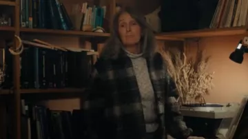 Isabel Marant Etoile Gabriel Coat worn by Rose Aguineau  (Fiona Shaw) as seen in True Detective (S04E02)
