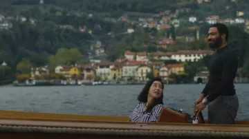 Celine Blouse With Open Col­lar worn by Jane Smith (Maya Erskine) as seen in Mr. & Mrs. Smith (S01E05)