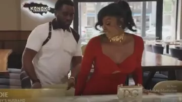 Fashion Nova Cut It Mi­di Dress worn by Wendy Osefo as seen in The Real Housewives of Potomac (S08E11)