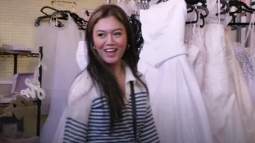 Suéter de rayas de cachemira Maje usado por Citra como se ve en 90 Day Fiancé (T10E15)