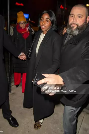 Adidas x Wales Bonner Samba Sneakers worn by Ayo Edebiri at Saturday Night Live Afterparty on February 3, 2024