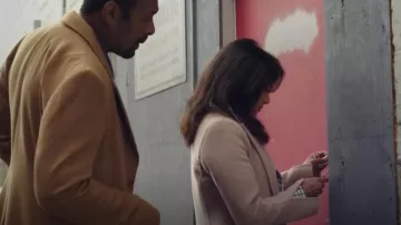 Ted Baker Serinn Wool Blend Longline Coat worn by Rose as seen in The Irrational (S01E07)