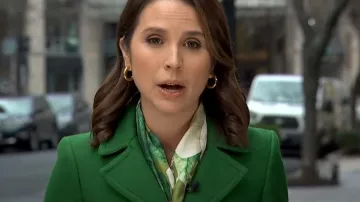 Zara Tailored Wool Coat worn by Elizabeth Schulze as seen in Good Morning America on February 2, 2024