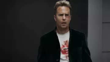 Cherry Bomb Lips t-shirt worn by Aidan (Sam Rockwell) in Argylle