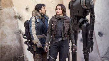 Mittens / gloves-leather Jyn Erso (Felicity Jones) in Rogue One : A Star Wars Story