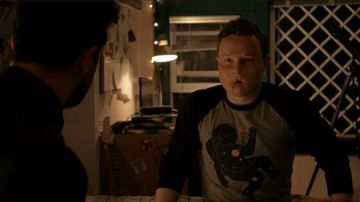 The t-shirt Eugene, or "Arseface" (Ian Colletti) in Preacher S01E02