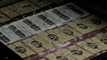 le savon mis au point par Tyler Durden (Brad Pitt) dans Fight Club