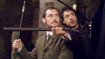 The cane sword Dr. Watson (Jude Law) in Sherlock Holmes