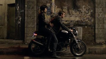 The bike Ducatti Sam Flynn (Garrett Hedlund) in Tron Legacy
