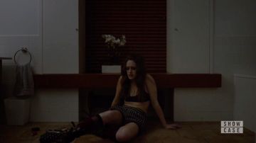 The short striped Darlene (Carly Chaikin) in Mr. Robot