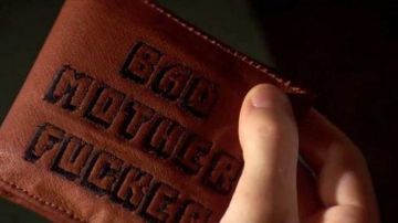 The wallet "Bad Motherfucker" by Jules Winnfield (Samuel L. Jackson) in Pulp Fiction