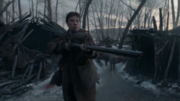 The authentic rifle from Jim Bridger (Will Poulter) in The Revenant
