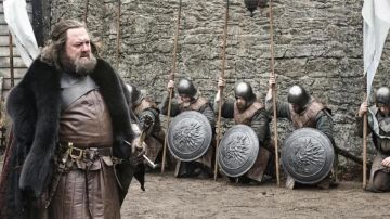 El escudo de la casa Stark en Game of Thrones S05E01