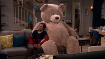 The teddy bear giant of Rajesh " Raj " Koothrappali (Kunal Nayyar) on The Big bang Theory S09E20
