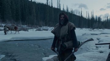 The authentic shotgun Jones (Lukas Haas) in The Revenant