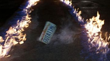 The license plate "OUTTA TIME" from Back to the future