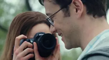 The Nikon camera Lindsay Mills (Shailene Woodley) in Snowden