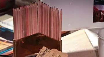 Le set de crayons décoratif de Kate Beckett (Stana Katic) dans Castle