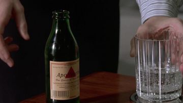 The water bottle Apollinaris of Patrick Bateman (Christian Bale) in American Pyscho