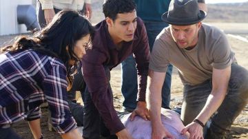 The plaid shirt PAIGE, Happy Quinn (Jadyn Wong) in Scorpio S03E12