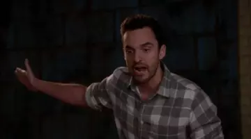 La che­mise à car­reaux grise Grayers de Nick Miller (Jake Johnson) dans New Girl S06E11