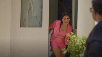 Pantalones cortos Duchesse de seda bordados Gucci Gg usados por Safa Siddiqui como se ve en Dubai Bling (S02E04)