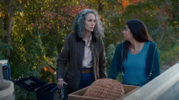 Barbour Women's Classic Bedale Wax Jacket worn by Del Landry (Andie MacDowell) as seen in The Way Home (S02E03)
