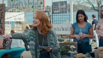 Olsen Eco Lodge Printed Kimono worn by Rita Richards (Marnie McPhail) as seen in The Way Home (S02E03)