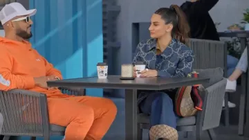 Pantalon en jean Gucci Gg Cuff porté par Danya Mohammed dans Dubai Bling (S02E07)