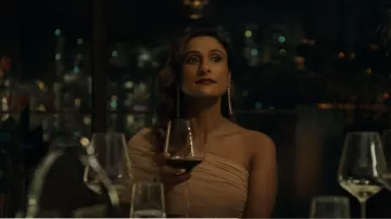 David Koma Fitted Jumpsuit worn by Hilary Starr (Sarayu Rao) as seen in Expats (S01E03)