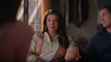 Free People Fp Movement Winter Frost Sweatshirt Top worn by Jazmin Martinez (Hailie Sahar) as seen in Good Trouble (S05E16)