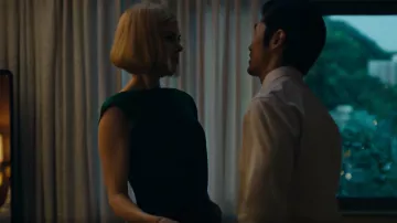 Monse Gather Power Shoulder Dress worn by Margaret (Nicole Kidman) as seen in Expats (S01E01)