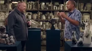 Chaqueta de trabajo de lana Le Laboureur usada por Keith Brymer Jones como se ve en The Great Pottery Throw Down (T07E04)
