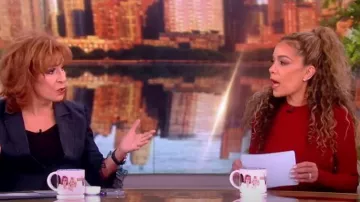 Altuzarra Seyrig Ribbed-knit Midi Dress worn by Sunny Hostin as seen in The View on February 7, 2024